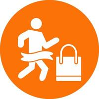 Shopping Marathon Vector Icon Design