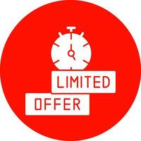 Limited Time Offer Vector Icon Design