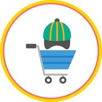 Shopping Hat Vector Icon Design