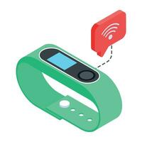 Collection of Isometric Communication Icon vector