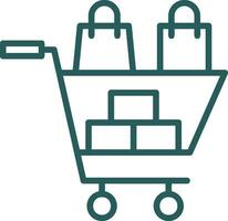 Shopping Frenzy Vector Icon Design