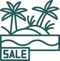 Sale Oasis Vector Icon Design