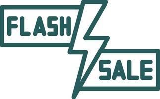 Flash Sale Lightning Vector Icon Design