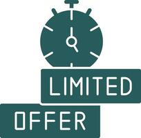 Limited Time Offer Vector Icon Design