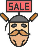 Sale Pirate Vector Icon Design