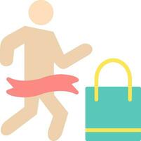 Shopping Marathon Vector Icon Design