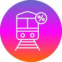 Discounted Train Vector Icon Design