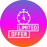 Limited Time Offer Vector Icon Design