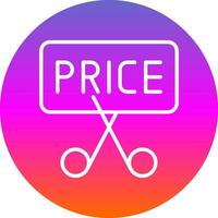 Price Slash Vector Icon Design