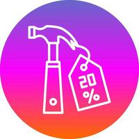 Discount Hammer Vector Icon Design