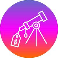 Price Tag Telescope Vector Icon Design