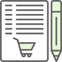 Shopping List Vector Icon Design