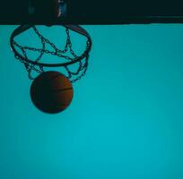 baloncesto Puntuación en el cielo foto