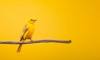 Bird World On A Minimal Background. AI Generated. Free Photo. photo