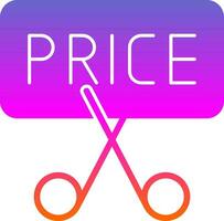 Price Slash Vector Icon Design