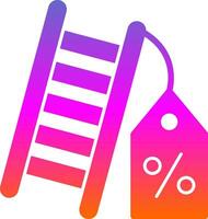 Discount Ladder Vector Icon Design