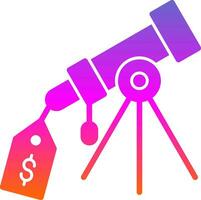 Price Tag Telescope Vector Icon Design