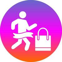 Shopping Marathon Vector Icon Design