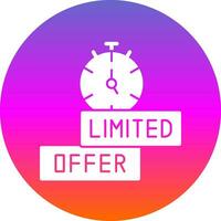 Limited Time Offer Vector Icon Design