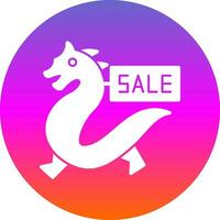 Sale Dragon Vector Icon Design