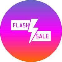 Flash Sale Lightning Vector Icon Design