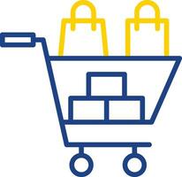 Shopping Frenzy Vector Icon Design