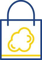 Shopping Bag Cloud Vector Icon Design