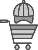 Shopping Hat Vector Icon Design