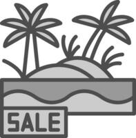 Sale Oasis Vector Icon Design