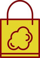 Shopping Bag Cloud Vector Icon Design