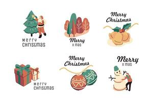 christmas event in flat style isometric design vector