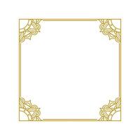 Mandala Wedding Frame Element Vector Design