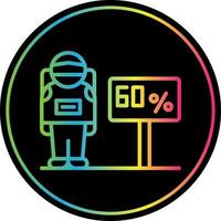 Discounted Astronaut Vector Icon Design