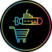 Shopping Submarine Vector Icon Design