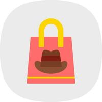 Shopping Cowboy Vector Icon Design