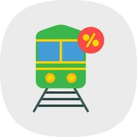 Discounted Train Vector Icon Design