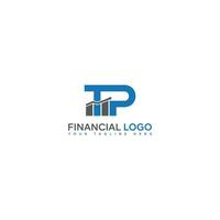 MTP Letter Logo Design Financial Icon Vector Template, TP Letter Logo Design Financial