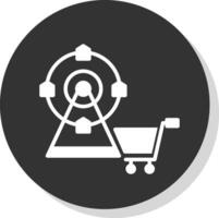 Shopping Ferris Wheel Vector Icon Design