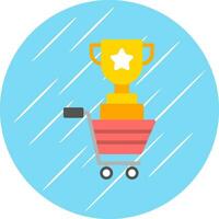 Shopping Contest Trophy Vector Icon Design