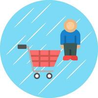 Shopping Astronaut Vector Icon Design