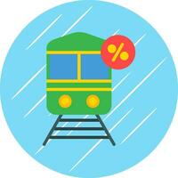 Discounted Train Vector Icon Design