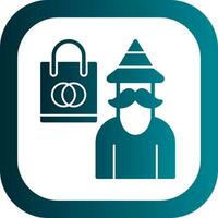 Shopping Wizard Vector Icon Design