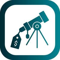 Price Tag Telescope Vector Icon Design