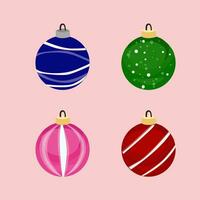 Navidad juguetes, Navidad decoraciones, Navidad pelotas. lata ser usado para postales, carteles, carteles, para diseño vector