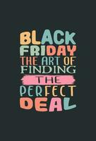 vector black Friday vintage t shirt design template