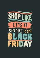 vector black Friday vintage t shirt design template