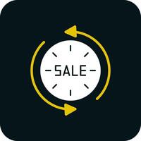 Sale Time Traveler Vector Icon Design