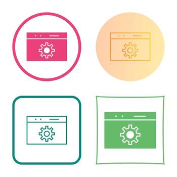 icono de vector de optimización web único