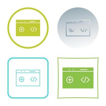 Unique Clean Code Vector Icon