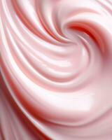 Shiny and moisturizing cream with a touch of grandient pink , 3d render photo